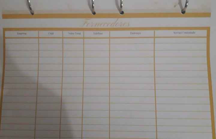 Meu tão esperado e sonhado Planner de Casamento - 11