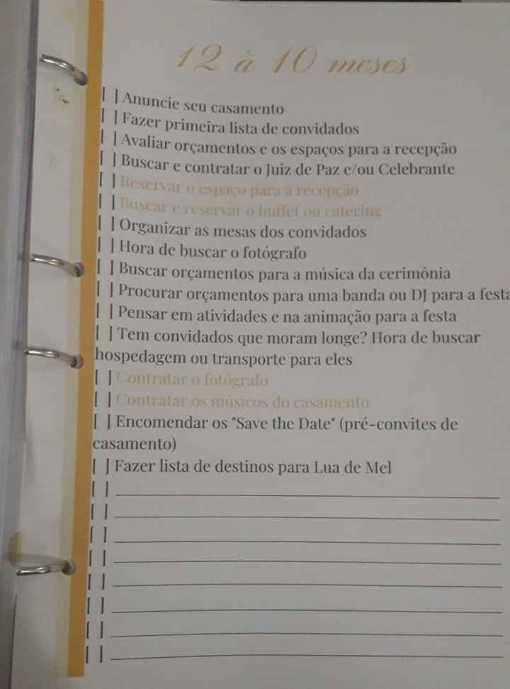 Meu tão esperado e sonhado Planner de Casamento - 16