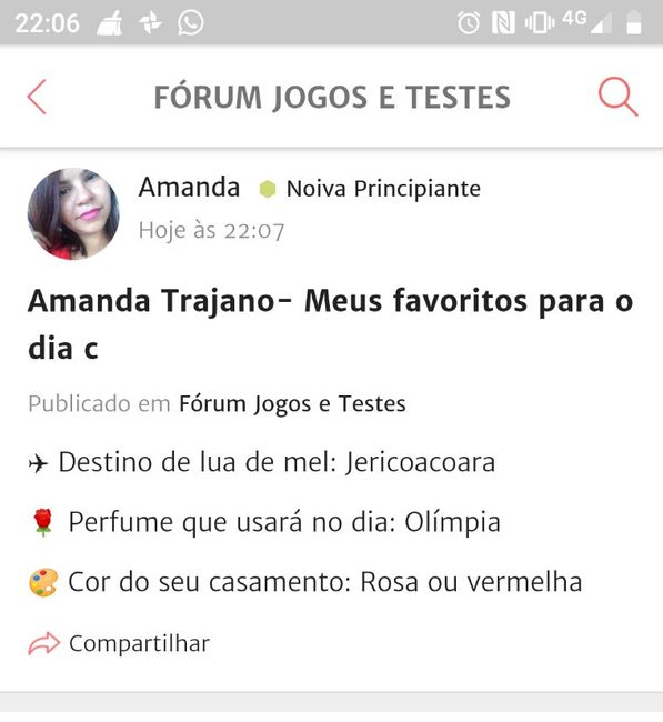 ÚLTIMO PASSO: Compartilhe seus favoritos de casamento! 1