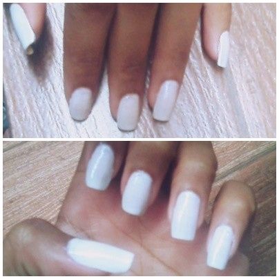 unhas brancas