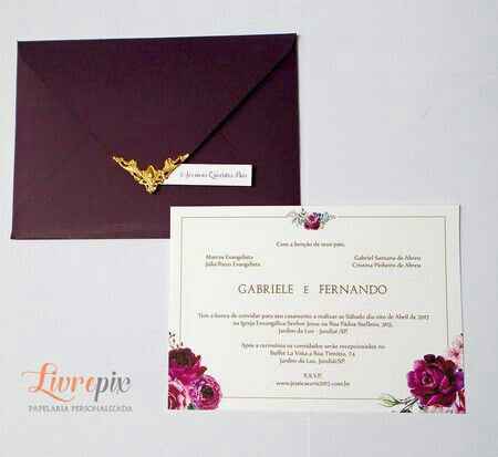  Decoração e convite de casamento - 4