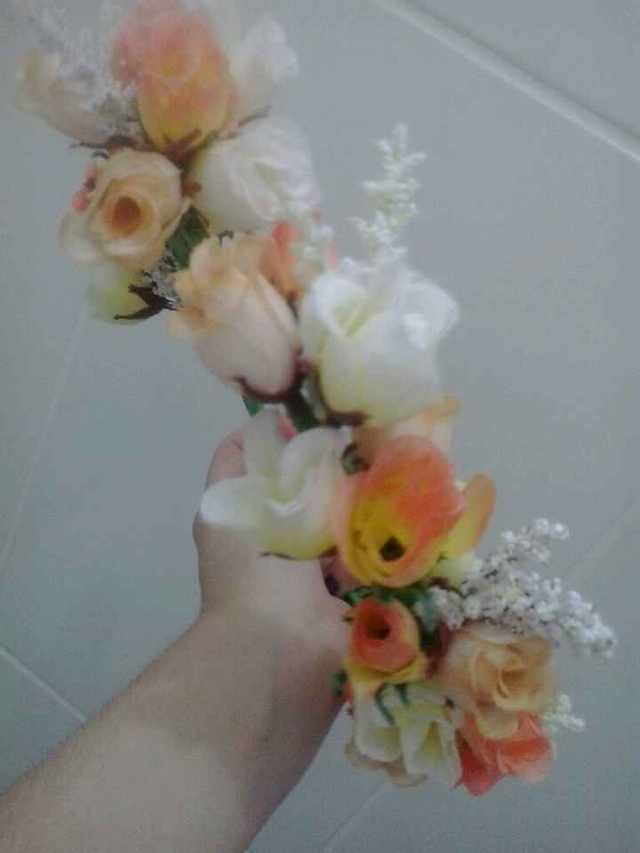 Coroa de flores - d.i.y. - 1