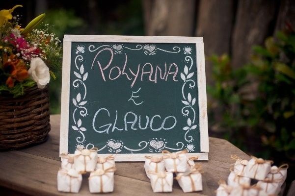 Mini lousa para mesa