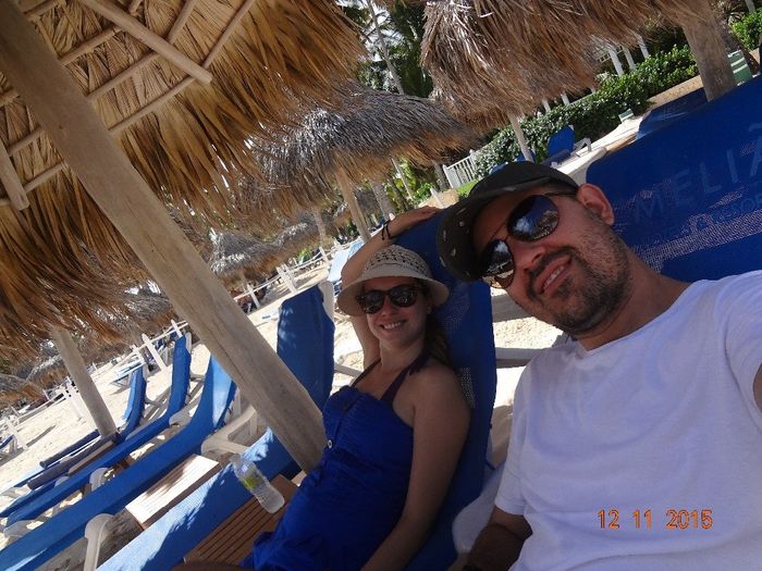 Curtindo a praia