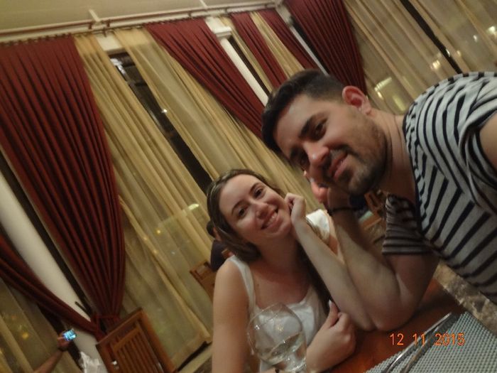 Jantando em restaurante italiano