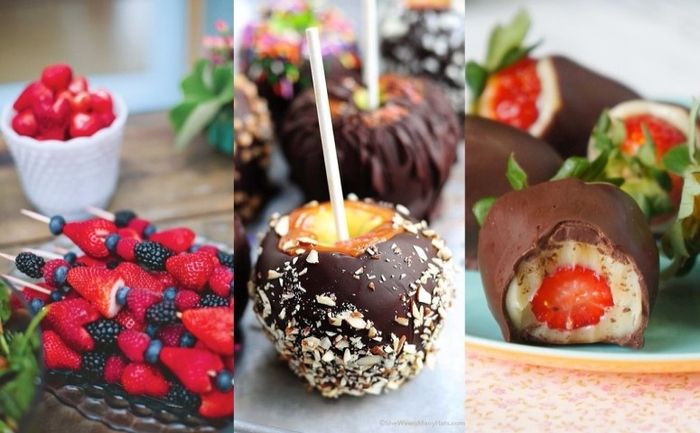 Doces com fruta