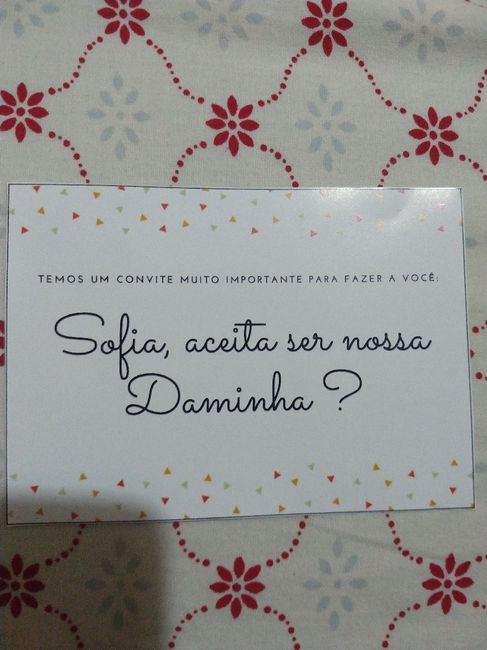 Convites: Daminha/pajem e padrinhos. 4