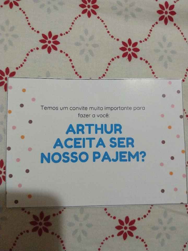 Convites: Daminha/pajem e padrinhos. - 3