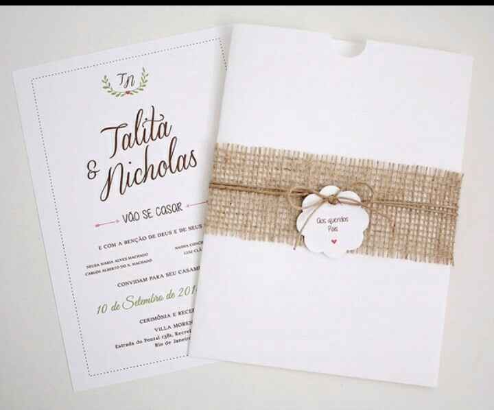 Convite do casamento! - 1