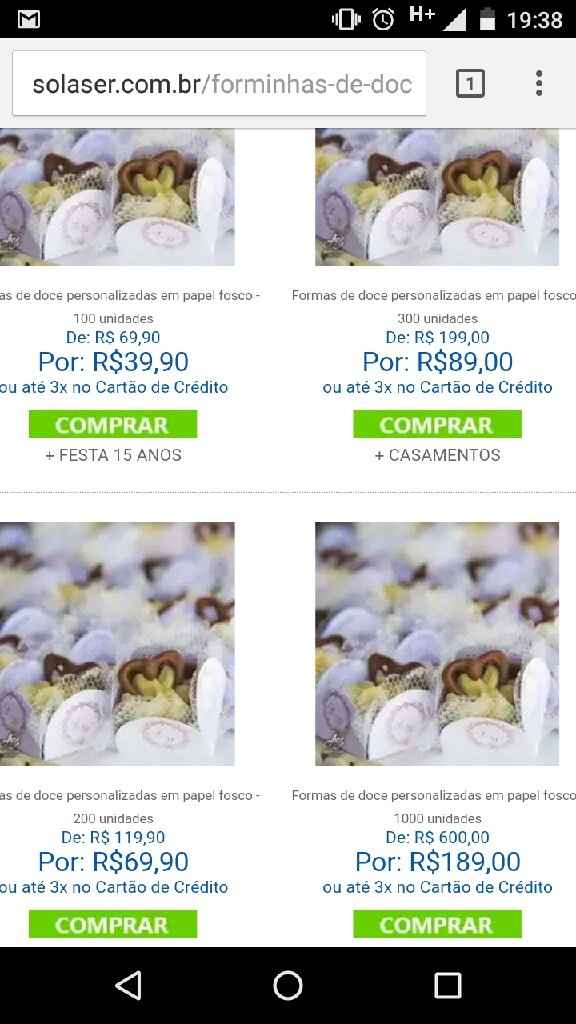 Forminha de doces - 1