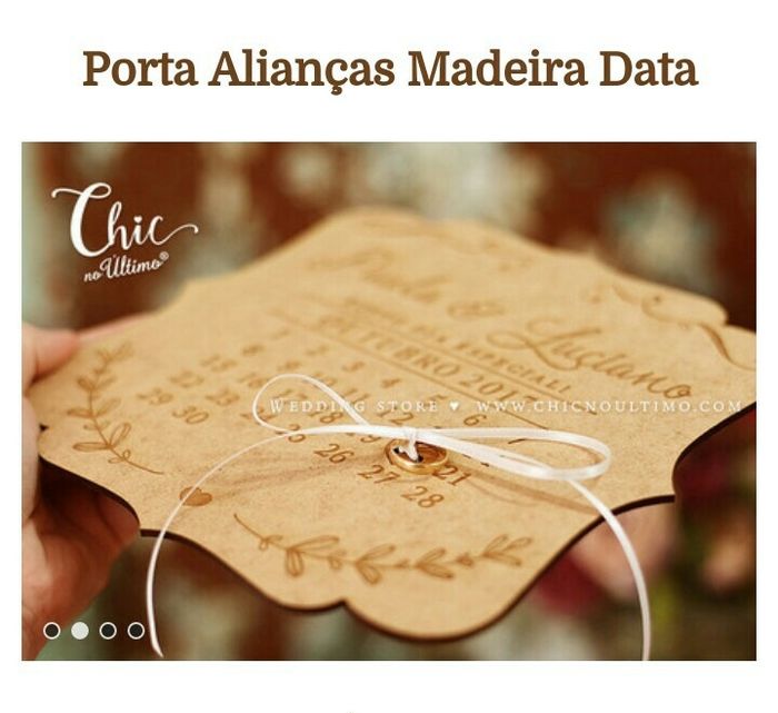 Porta-aliança e cabide da noiva - 4