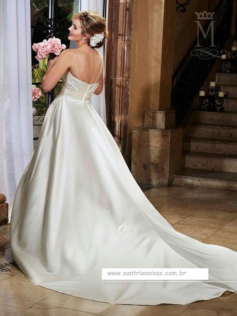 Vestido de noiva liso - 3