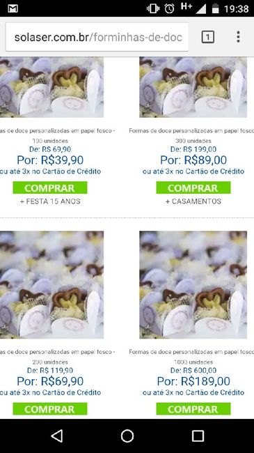 Forminha de doces - 1
