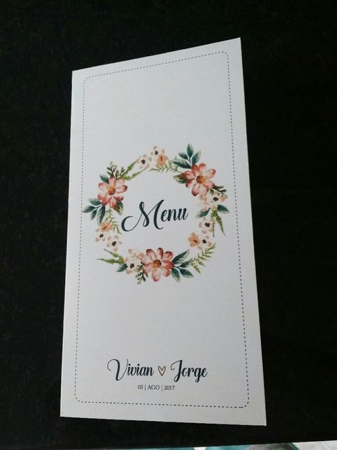 Arte do meu menu / cardápio - 1