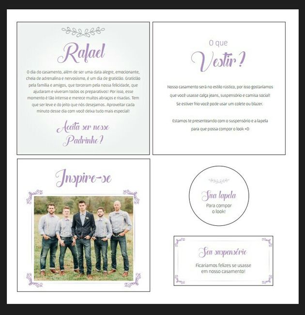Padrinhos: convites rústicos  #vemver - 5