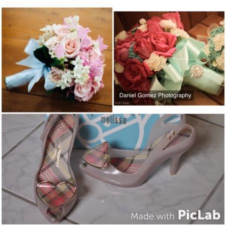 Sapatos de noiva combinando com o buquÊ - 1