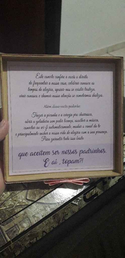 Convite dos padrinhos - 1