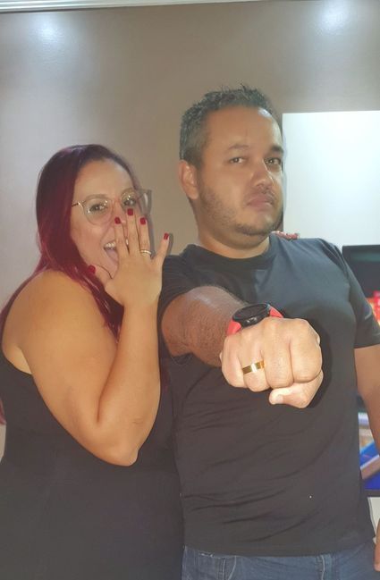 Com o mozão!