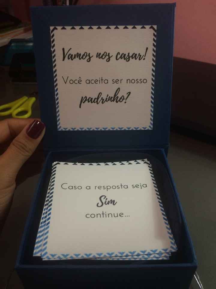 Convites diy para padrinhos e madrinhas - 2