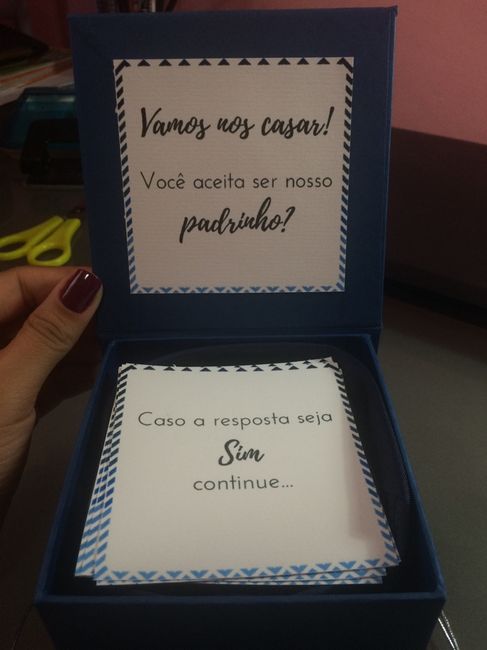 Convites diy para padrinhos e madrinhas - 2