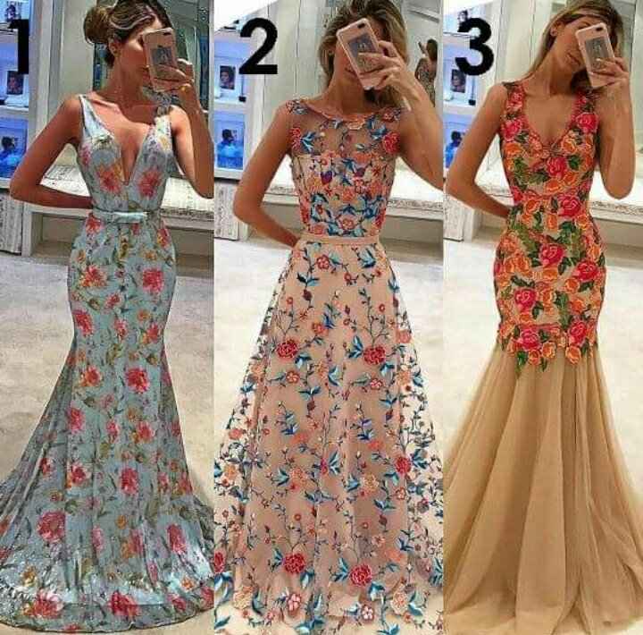 Vestido florido para madrinhas. qual é a opinião de vocês? - 1