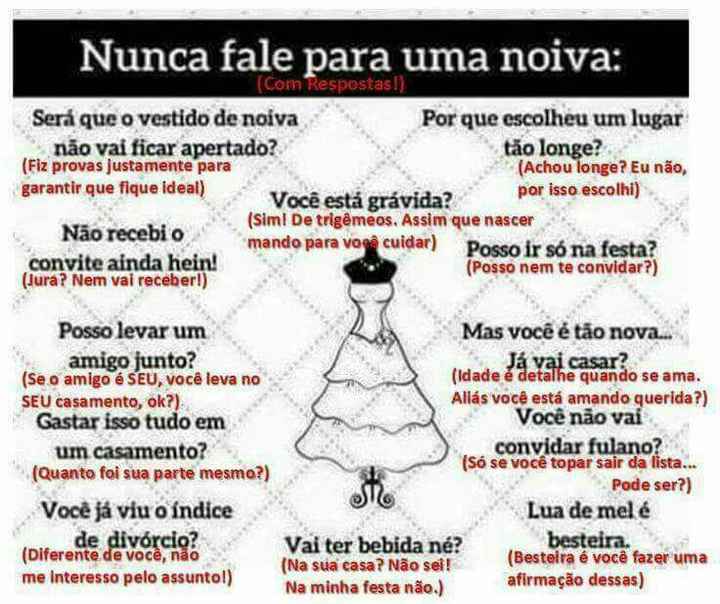 Nunca fale para uma noiva... - 1