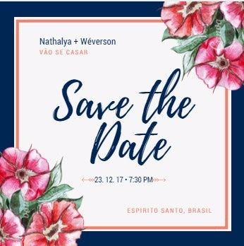 Meu SAVE THE DATE