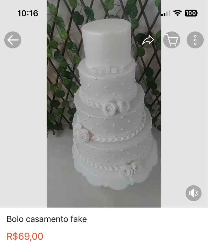 Bolo de casamento - 1