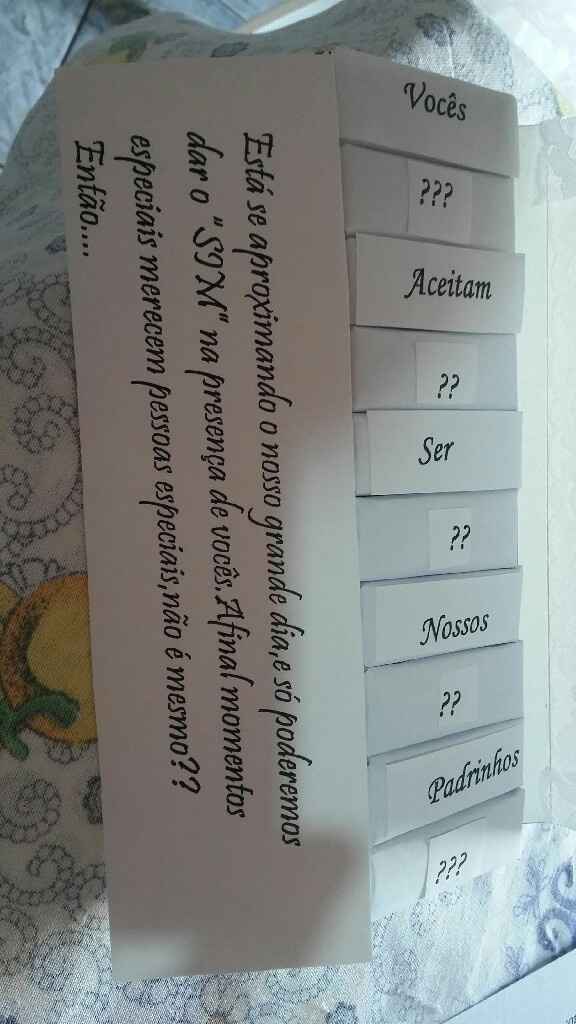 Convites dos padrinhos - 2