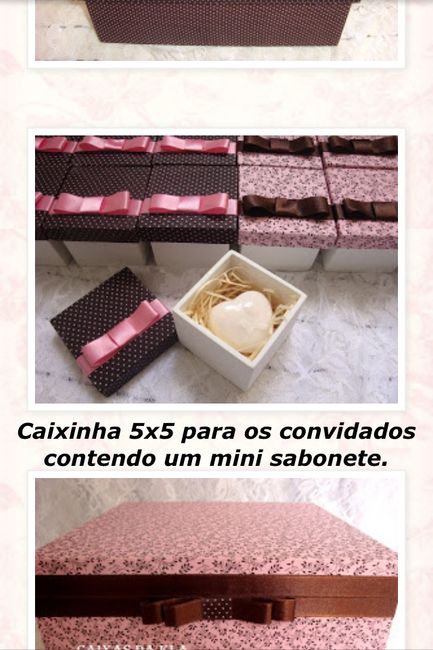 Caixinhas para convidados - 1