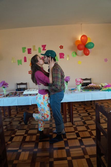 Nosso beijo mais brega do mundo!