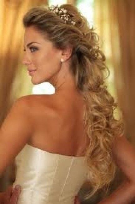 Penteado meio preso