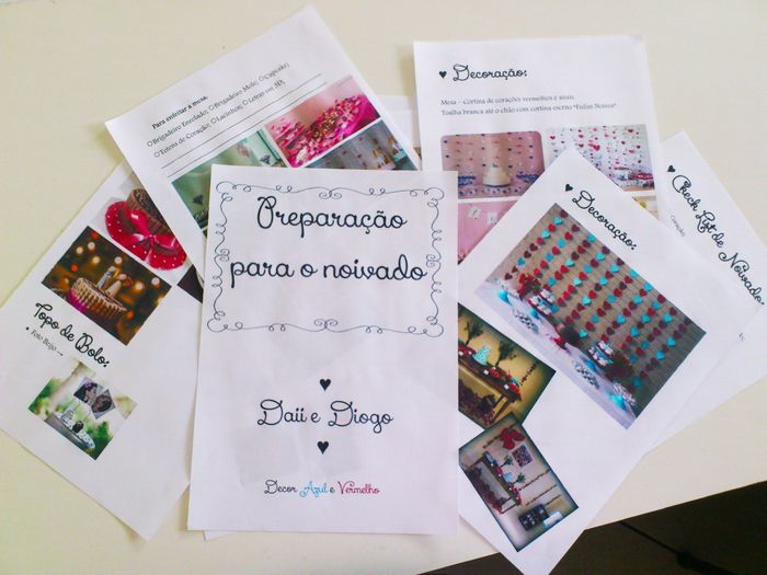 preparativos para o noivado