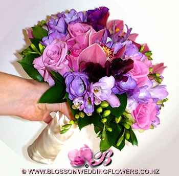 Casamento rosa e roxo