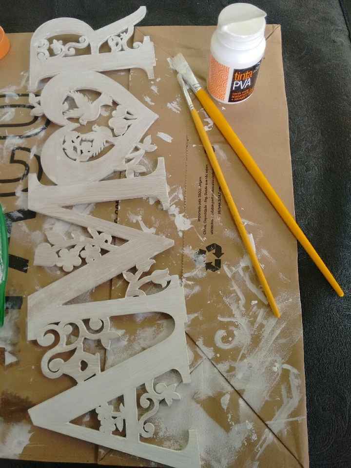 Segundo diy - letras em mdf - 3