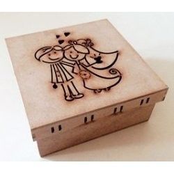 Caixa MDF Convite Padrinhos