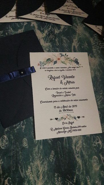 Meus Convites de Casamento !!! - 2