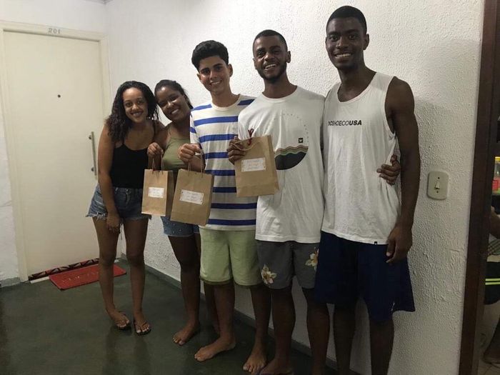 Cunhados e afilhado do noivo ❤️