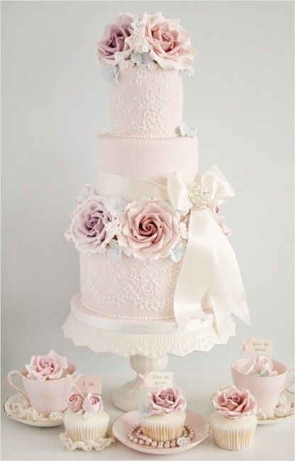 Bolo de rosas