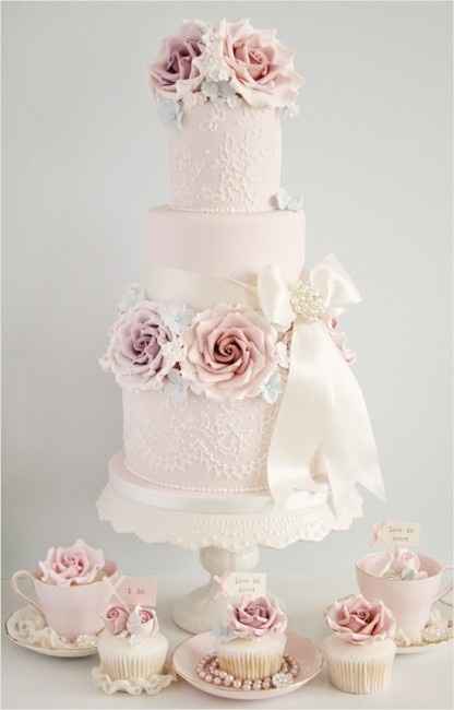 Bolo de rosas