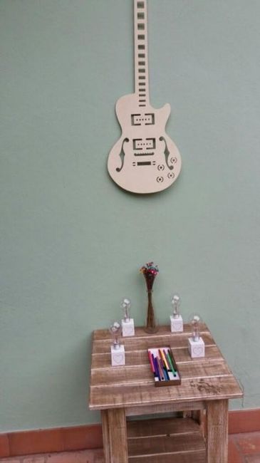 Essa guitarra foi meu quadro de assinatura.