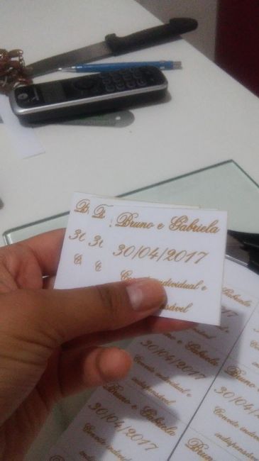 2 - Convites individuais (para entrada)