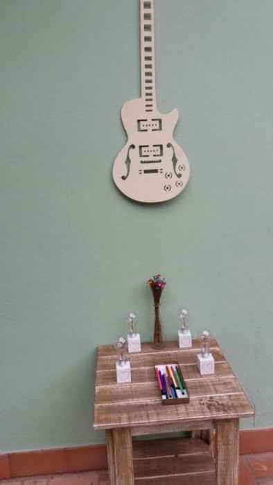Essa guitarra foi meu quadro de assinatura.