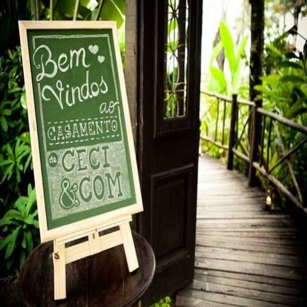 Quadro "bem vindos"