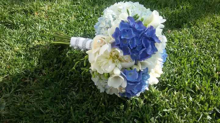 Buquê com hortênsias