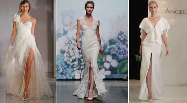 Vestido com fenda na perna