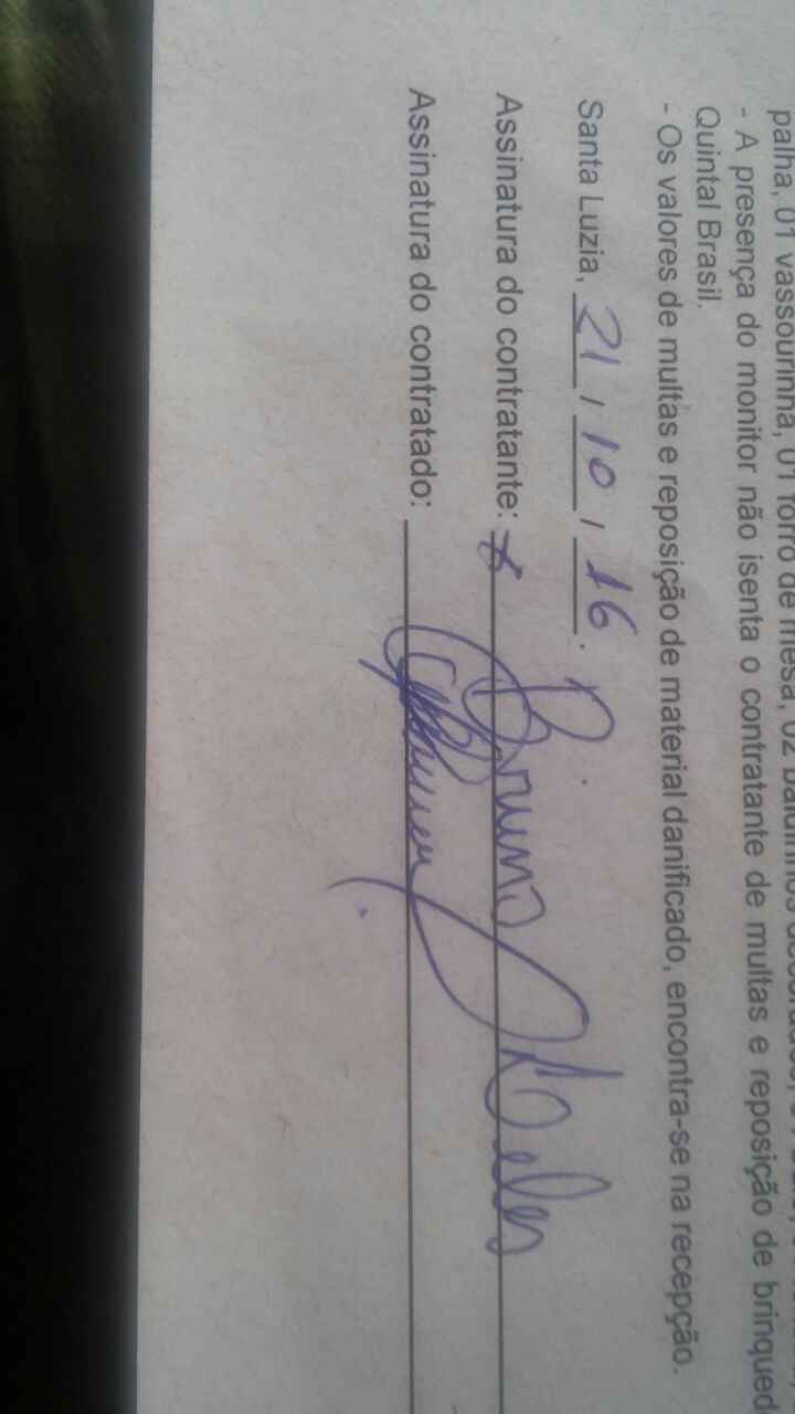 Contrato assinado