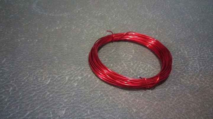 Arame vermelho para artesanato - R$ 0,80