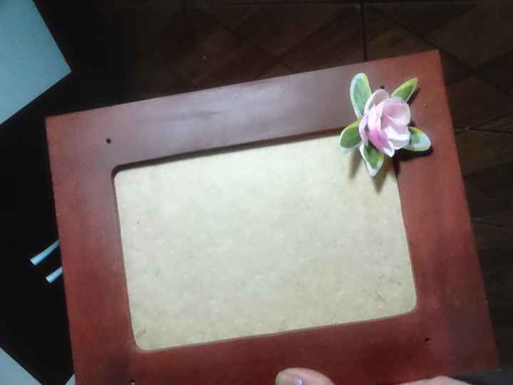 Quadrinho com flor - frente
