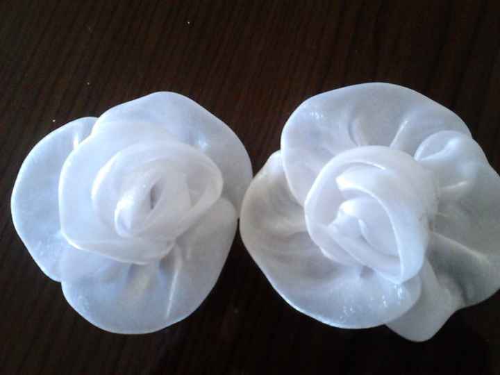 Flores de organza